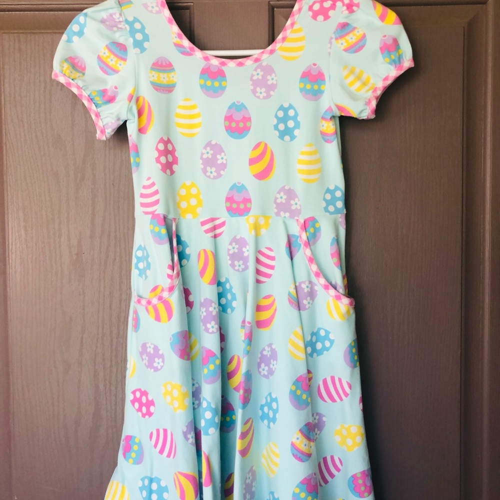New Eleanor Rose size 7/8 Easter Egg Knit dress